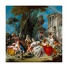 Trademark Fine Art Francois Boucher 'The bird catchers' Canvas Art, 18x18 AA01380-C1818GG